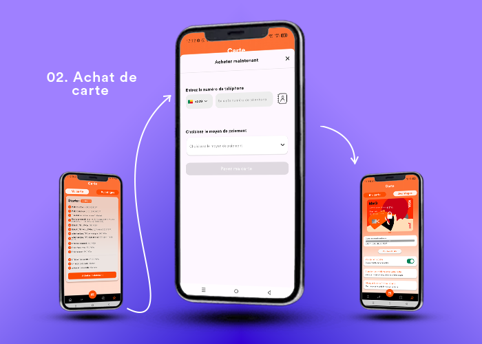 Commander une carte Visa isbaQ depuis l'application